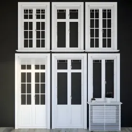 Windows in scandinavian style